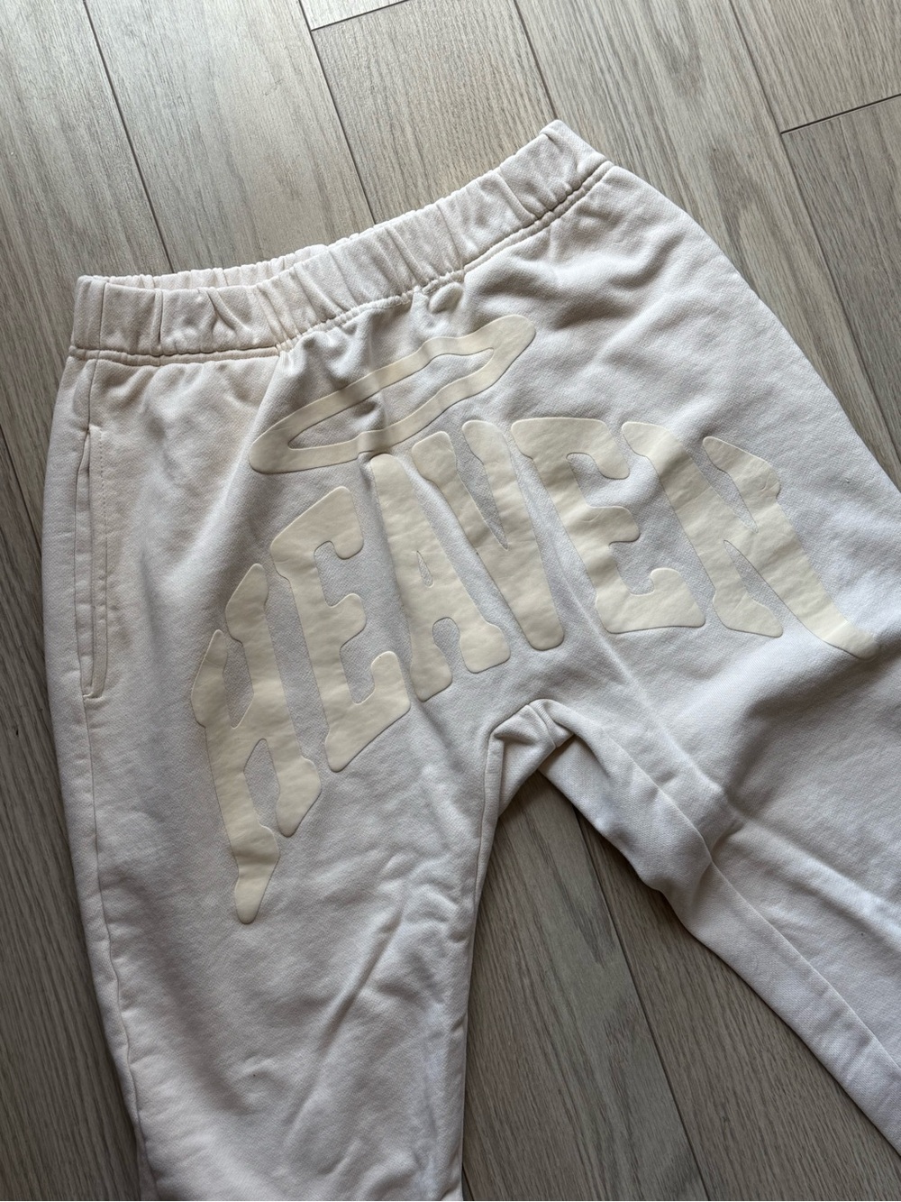 Limited Edition “Heaven” Cream Designer Sweatpants *Authentic*
